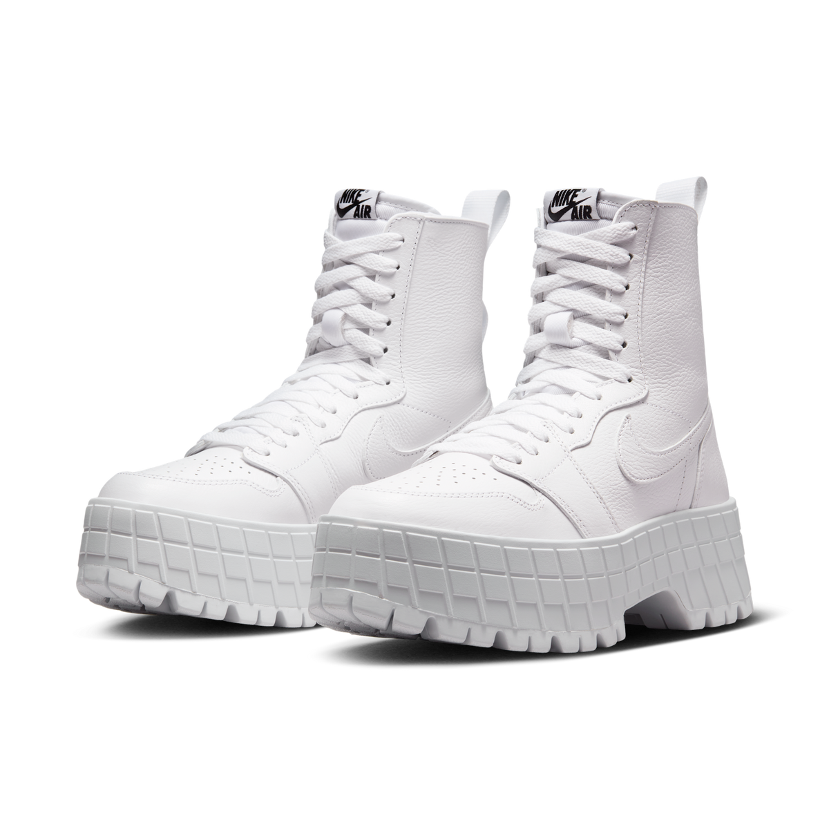 Jordan 1 High Brooklyn Triple White (Women's)