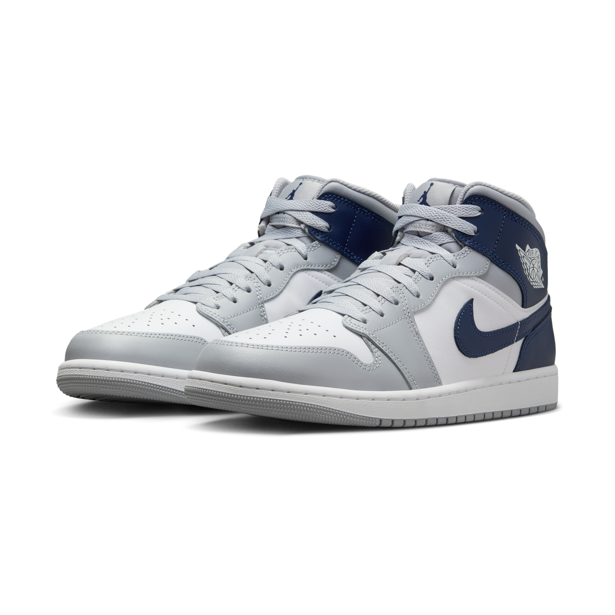 Jordan 1 Mid Wolf Grey Midnight Navy