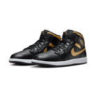 Jordan 1 Mid Black Metallic Gold