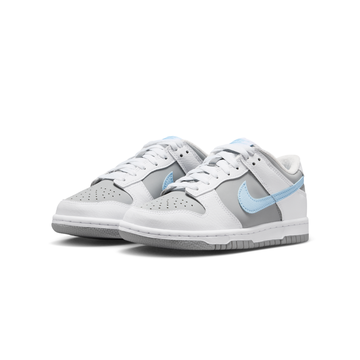 Nike Dunk Low White Light Smoke Grey Celestine Blue (GS)