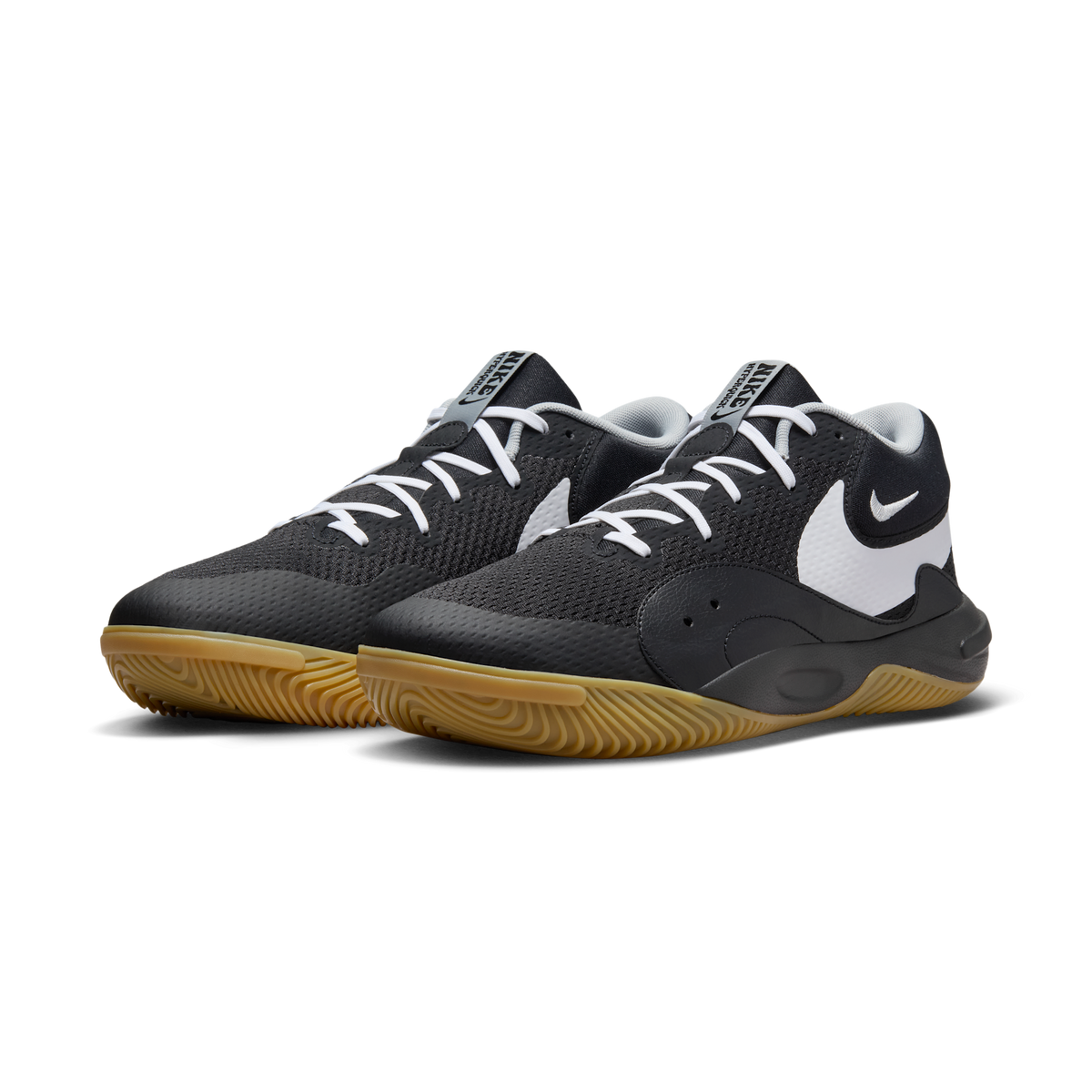 Nike Hyperquick Black White Flat Silver