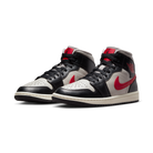 Jordan 1 Mid Black College Grey Gym Red (Women's)