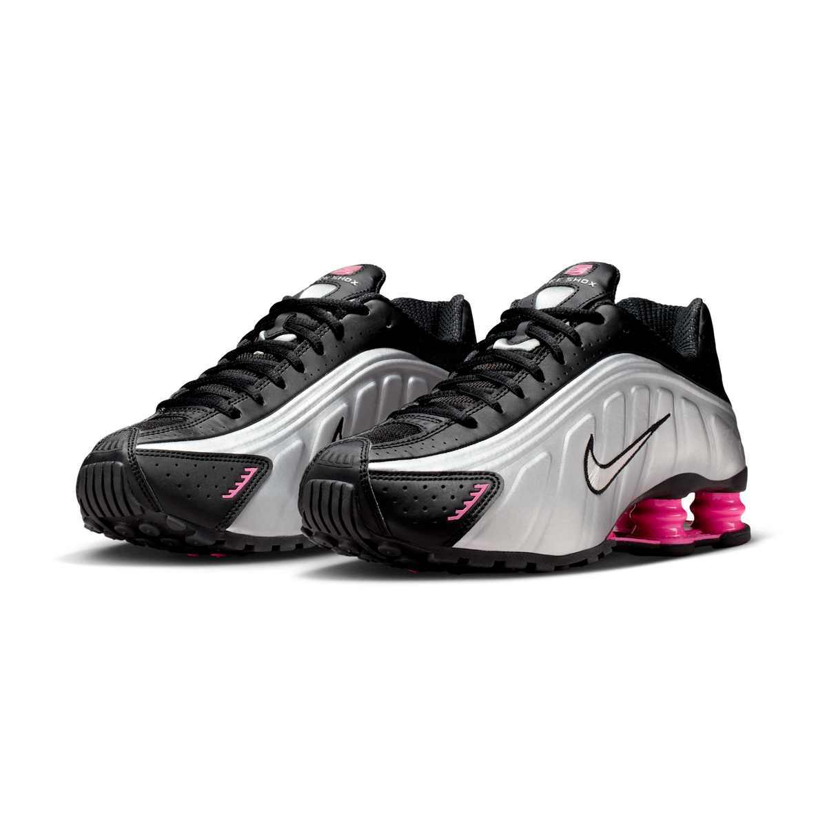 Nike Shox R4 Black Metallic Silver Pinksicle (Women's) | AR3565-012