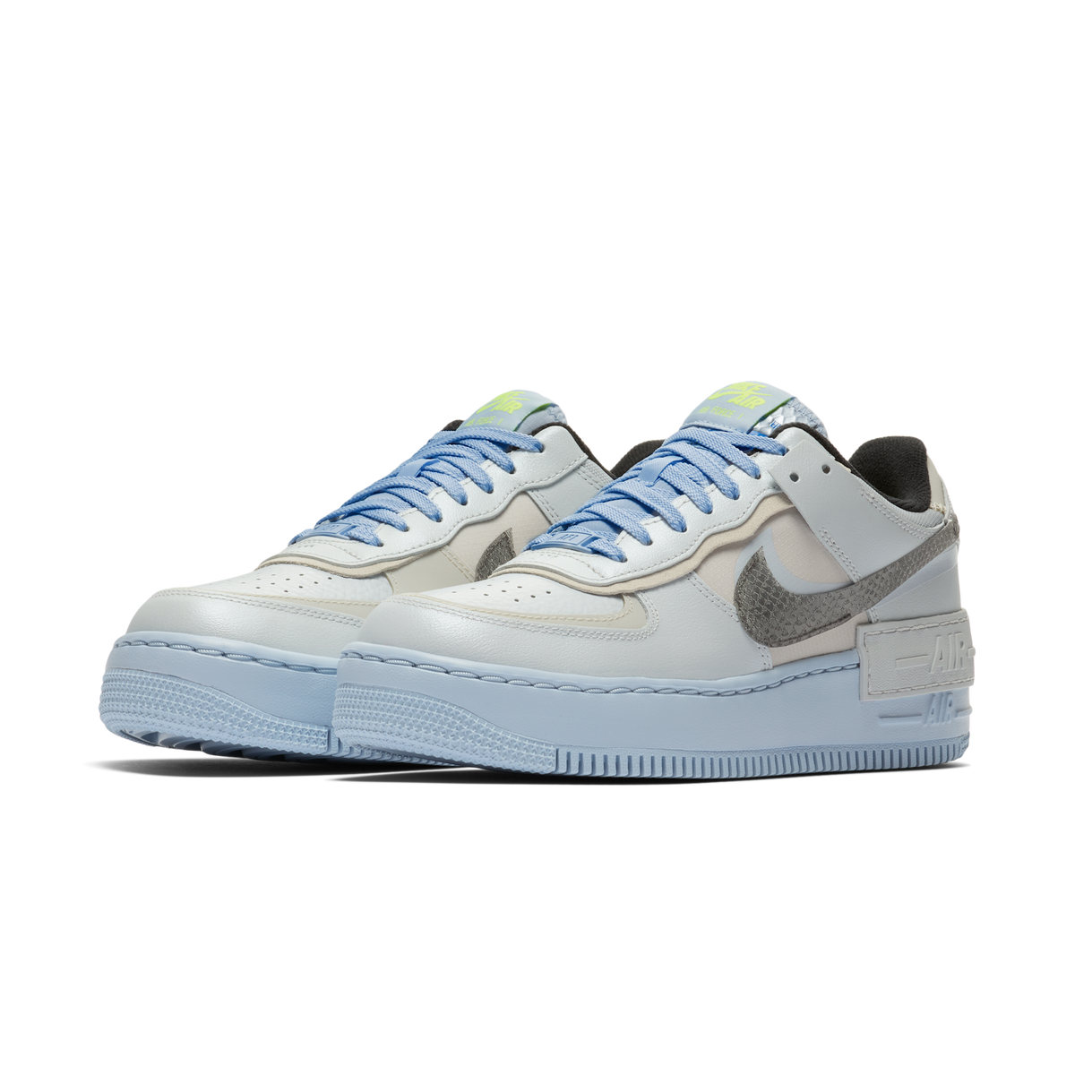Nike Air Force 1 Low Shadow Pure Platinum Snakeskin Blue (Women's)