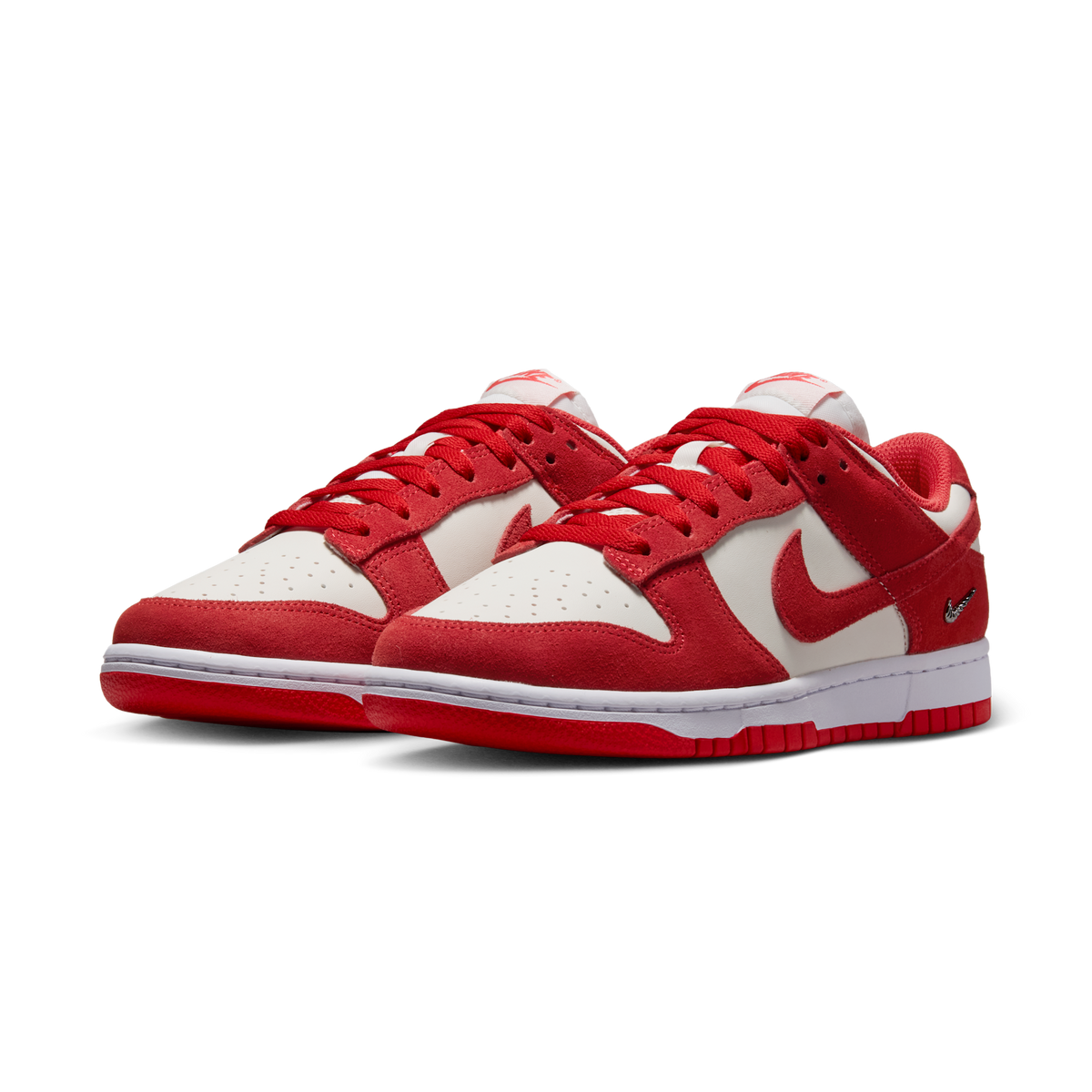 Nike Dunk Low Sail White Metallic Silver Light Crimson (Women's) | IO4244-103