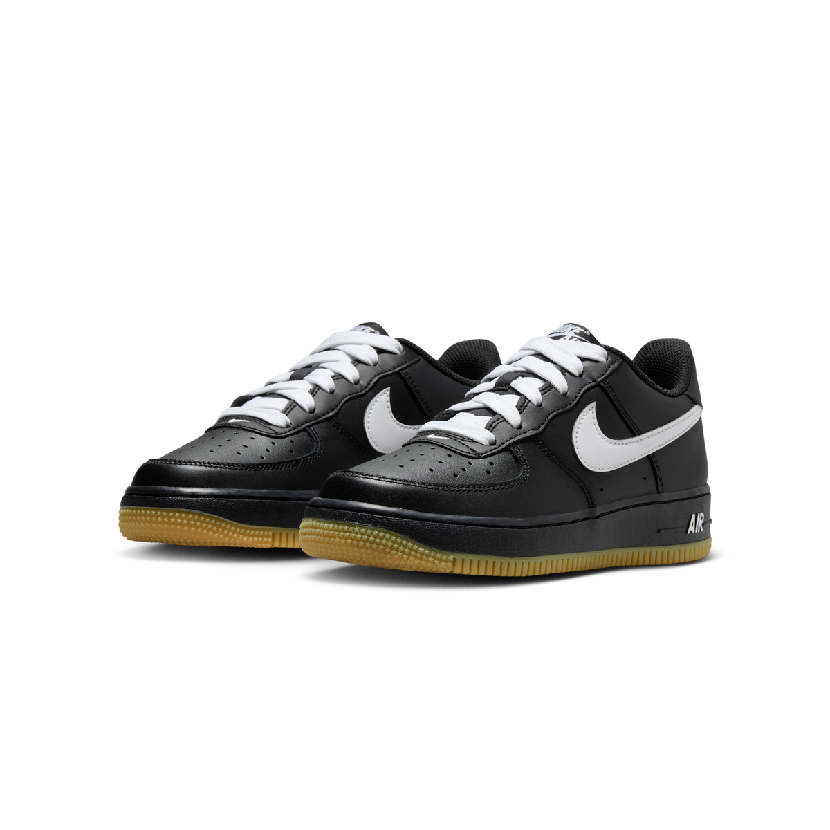 Nike Air Force 1 Low LV8 Black Gum Light Brown White (GS)