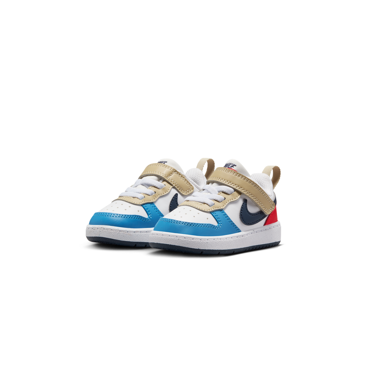 Nike Court Borough Low Recraft White Thunder Blue Light Crimson (TD)
