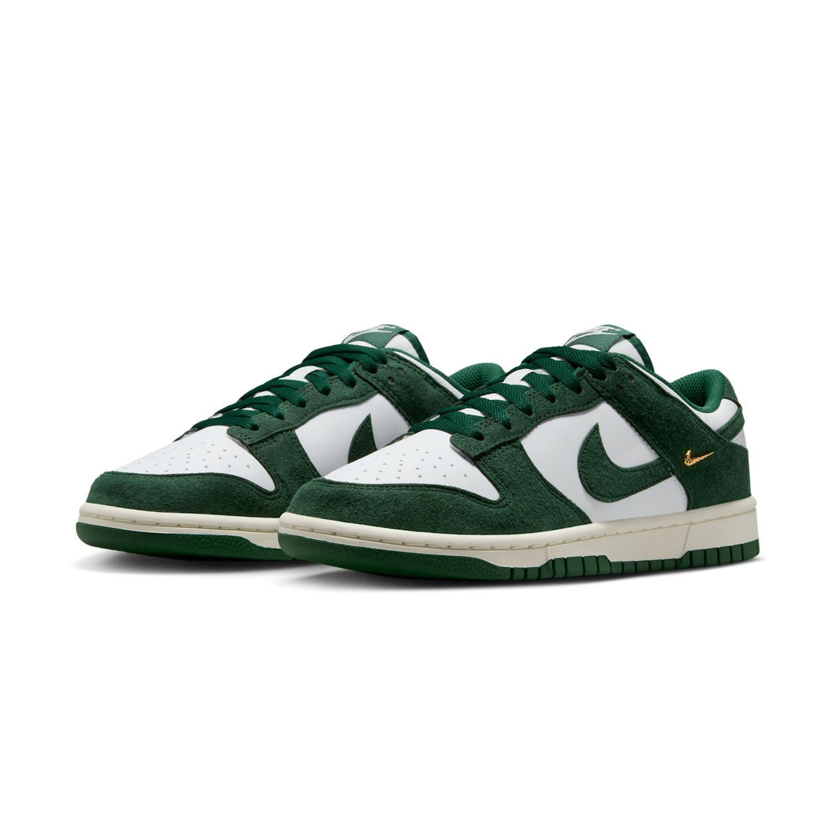 Nike Dunk Low Gorge Green Gold Mini Swoosh (Women's) | IB4417-100