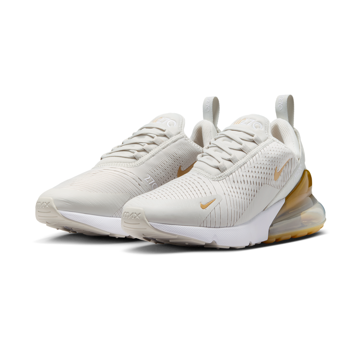 Nike Air Max 270 Light Bone Metallic Gold (Women's)