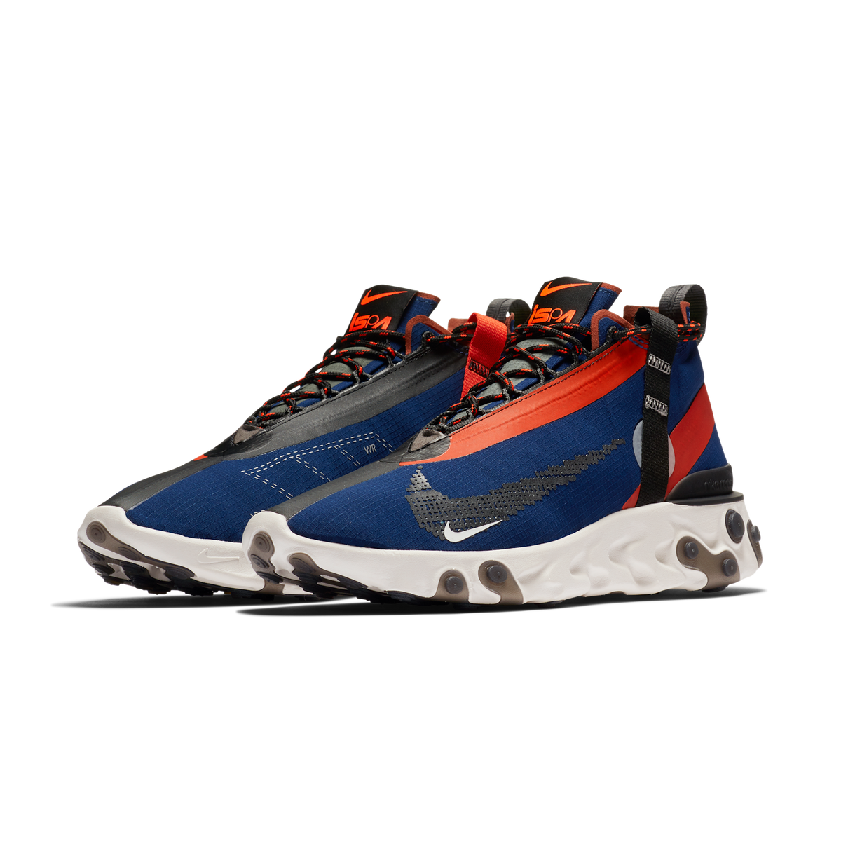 Nike React Runner Mid WR ISPA Blue Void Team Orange | AT3143-400