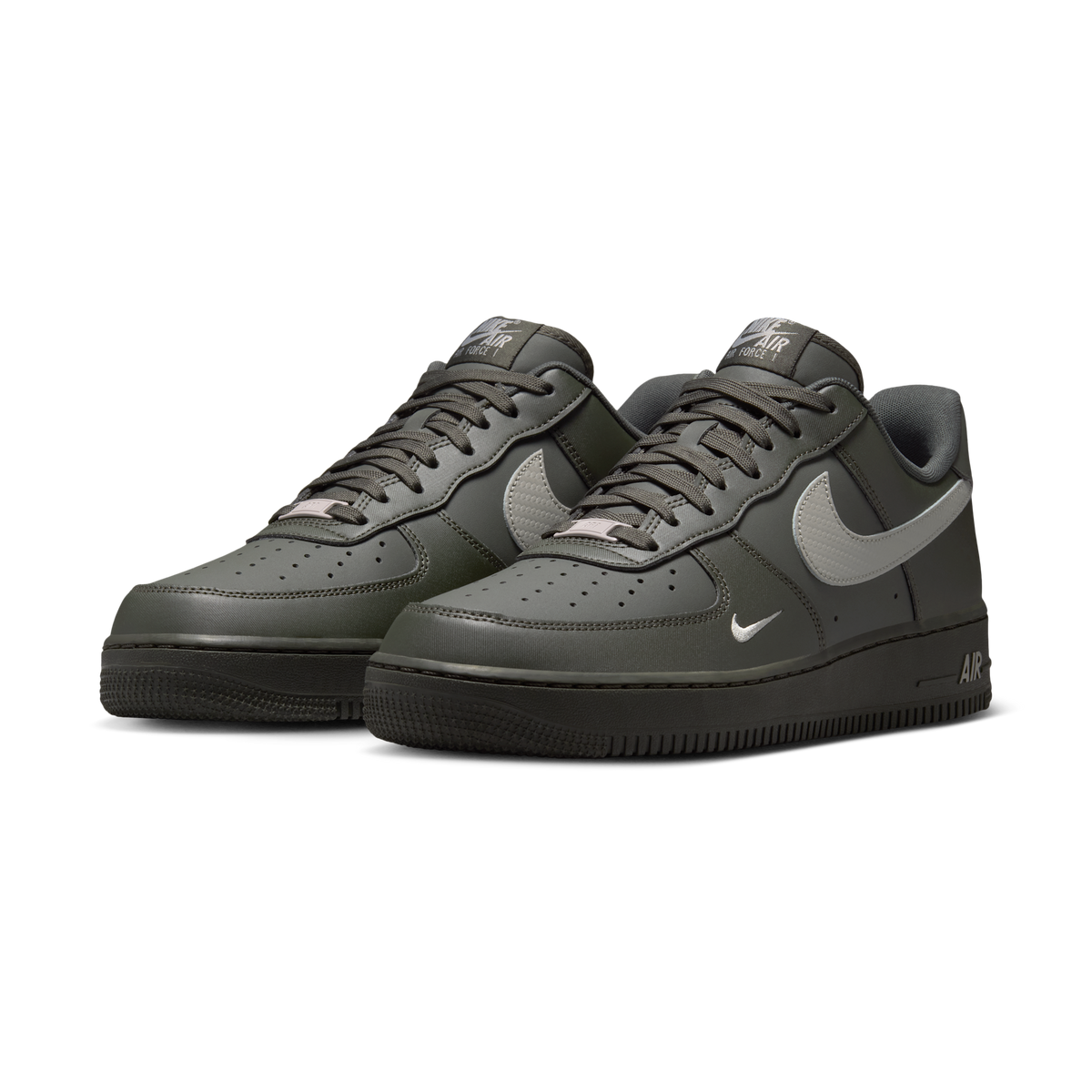 Nike Air Force 1 Low '07 Carbon Fiber Swoosh Newsprint College Grey