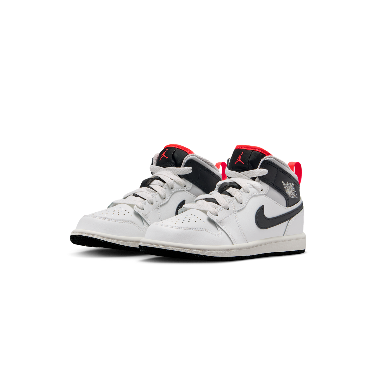 Jordan 1 Mid Summit White Infrared Black (PS)