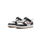 Nike Court Borough Low Black White Leopard Swoosh (PS)