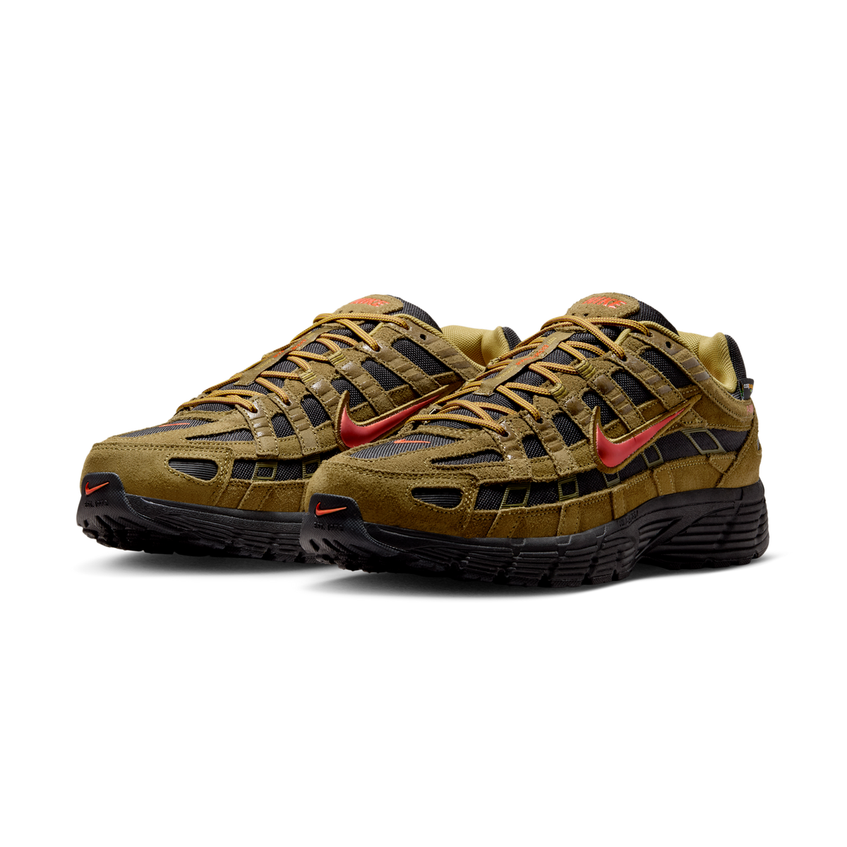 Nike P-6000 Premium Cordura Olive Flak Black Picante Red