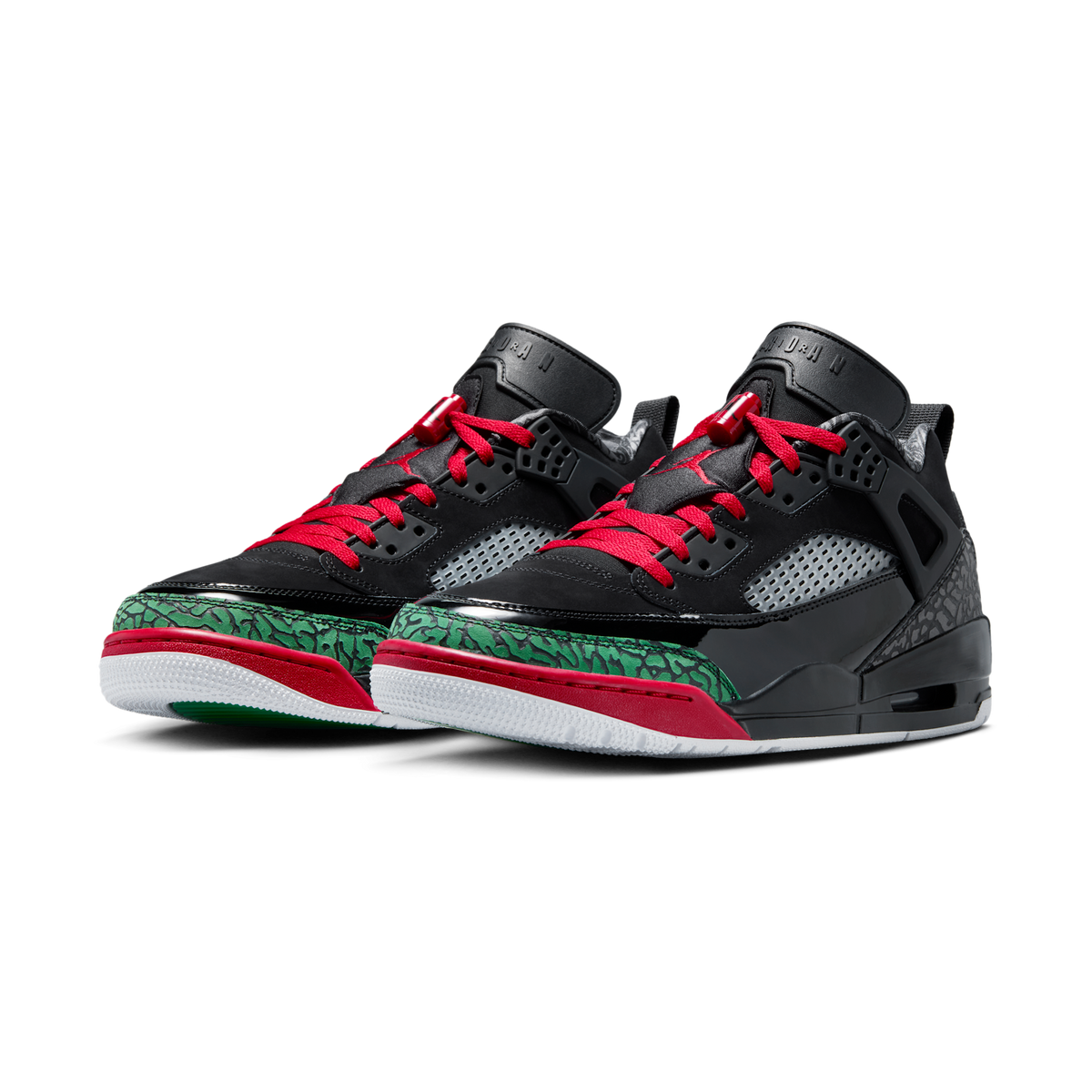 Jordan Spizike Low Black Classic Green White Varsity Red