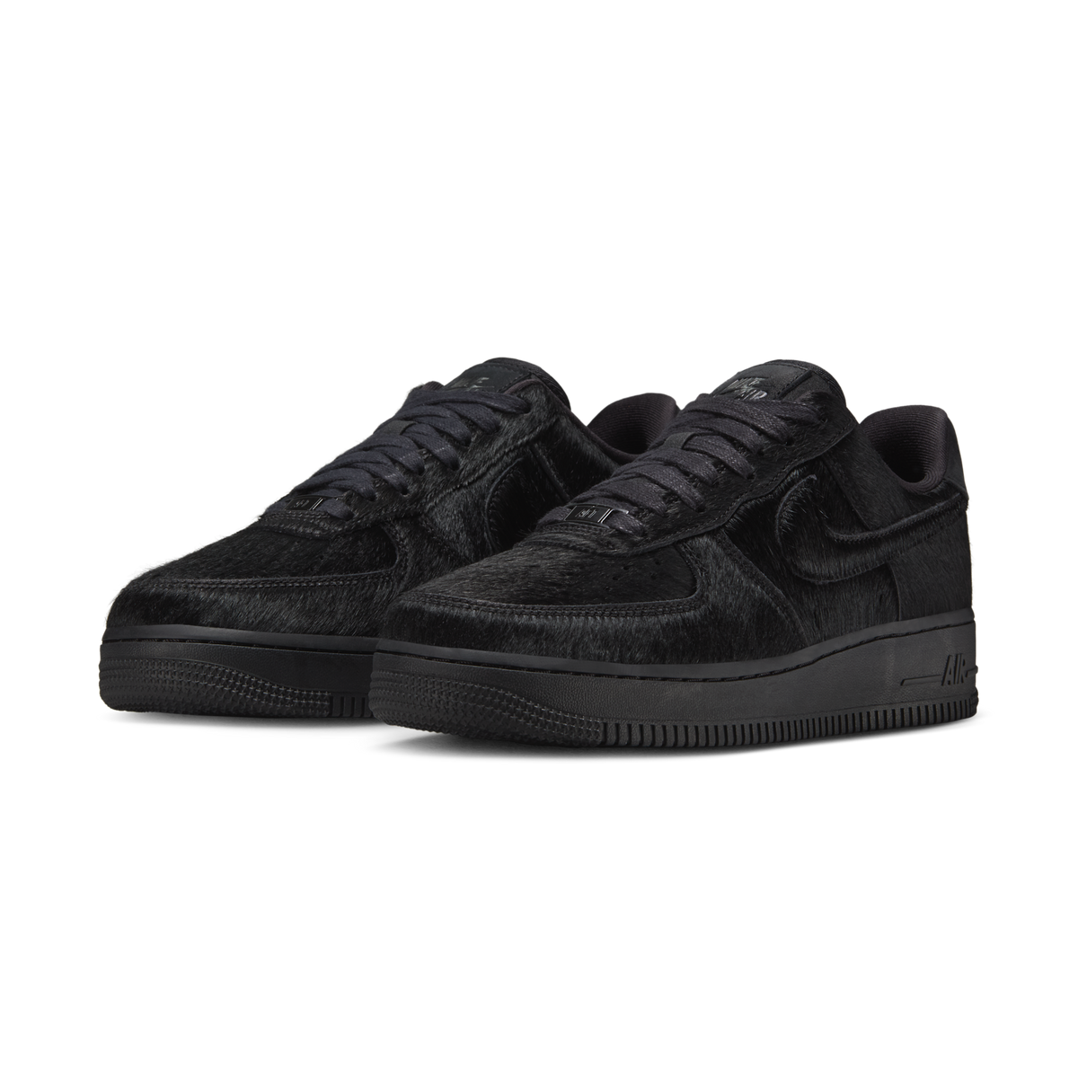 Nike Air Force 1 Low '07 Triple Black Pony Hair (Women's)