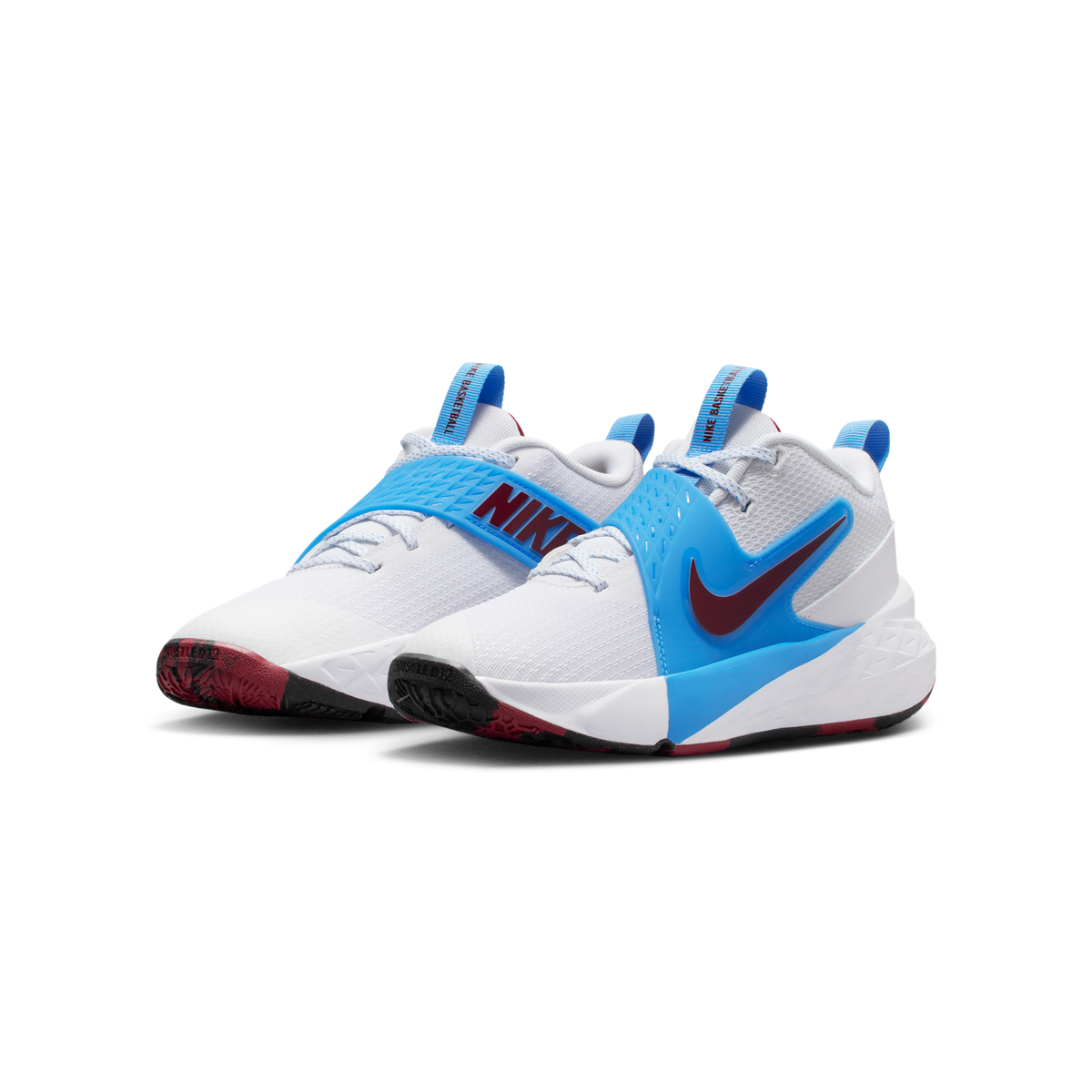 Nike Team Hustle D 12 White University Blue Black Team Red (GS)