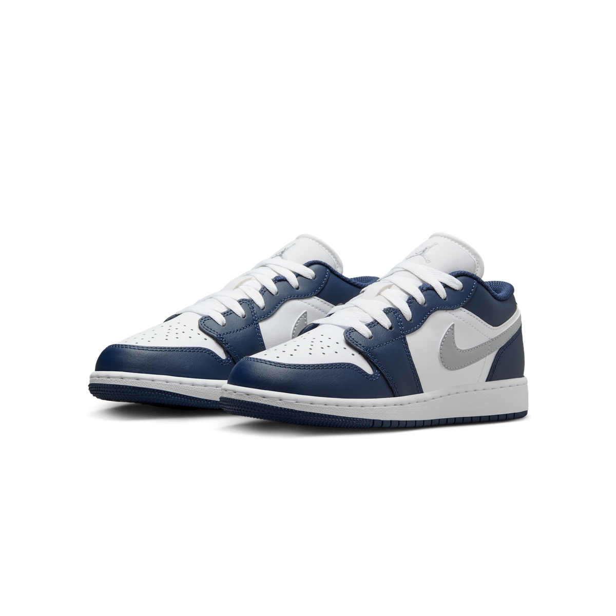 Jordan 1 Low Midnight Navy Wolf Grey (GS)