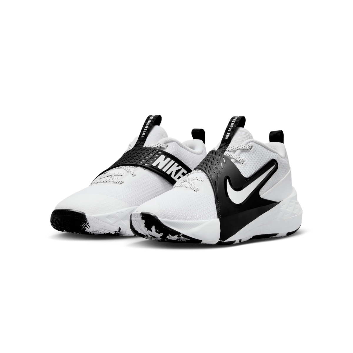 Nike Team Hustle D 12 White Black (GS)