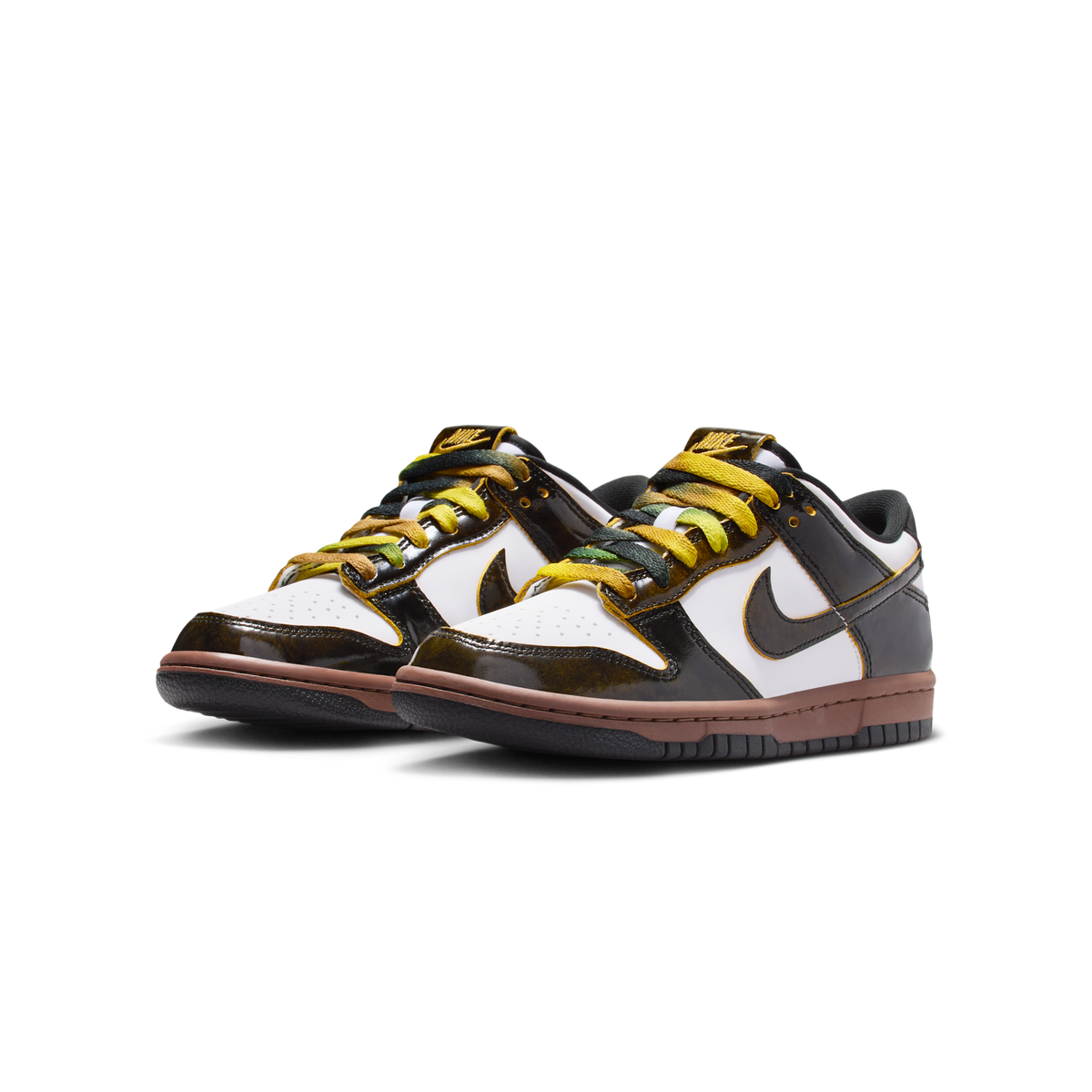 Nike Dunk Low SE Panda-Monium White Black Fauna Brown (GS)