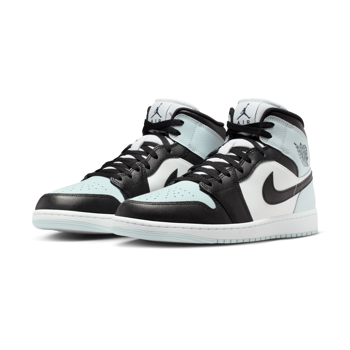 Jordan 1 Mid Black Aura Squadron Blue