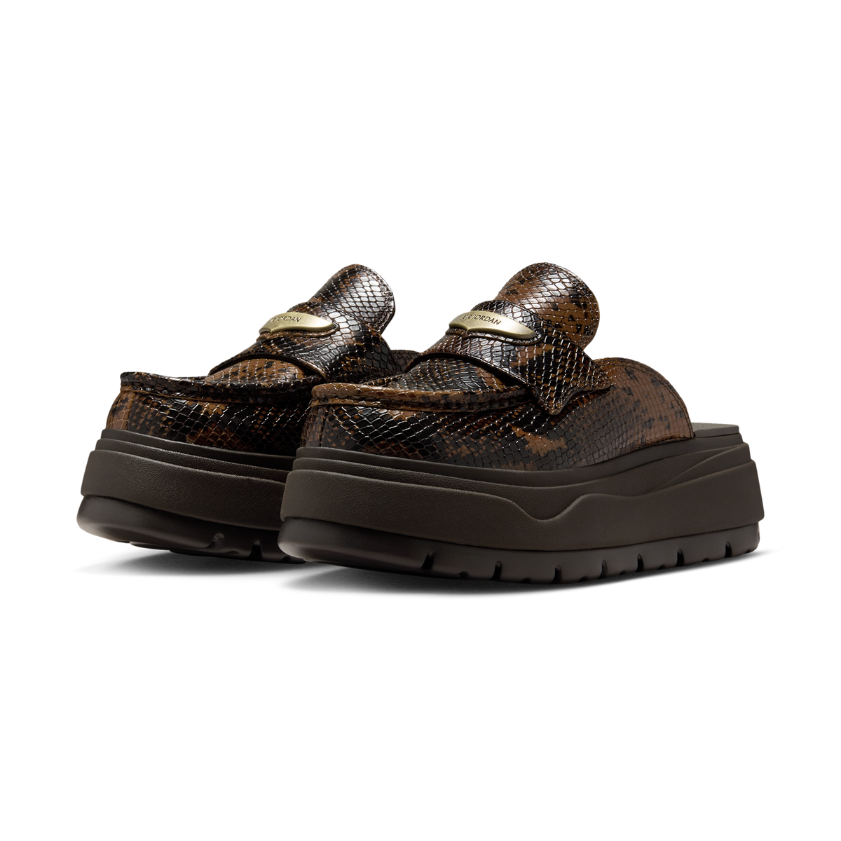 Jordan Mule Croc Velvet Brown (Women's)