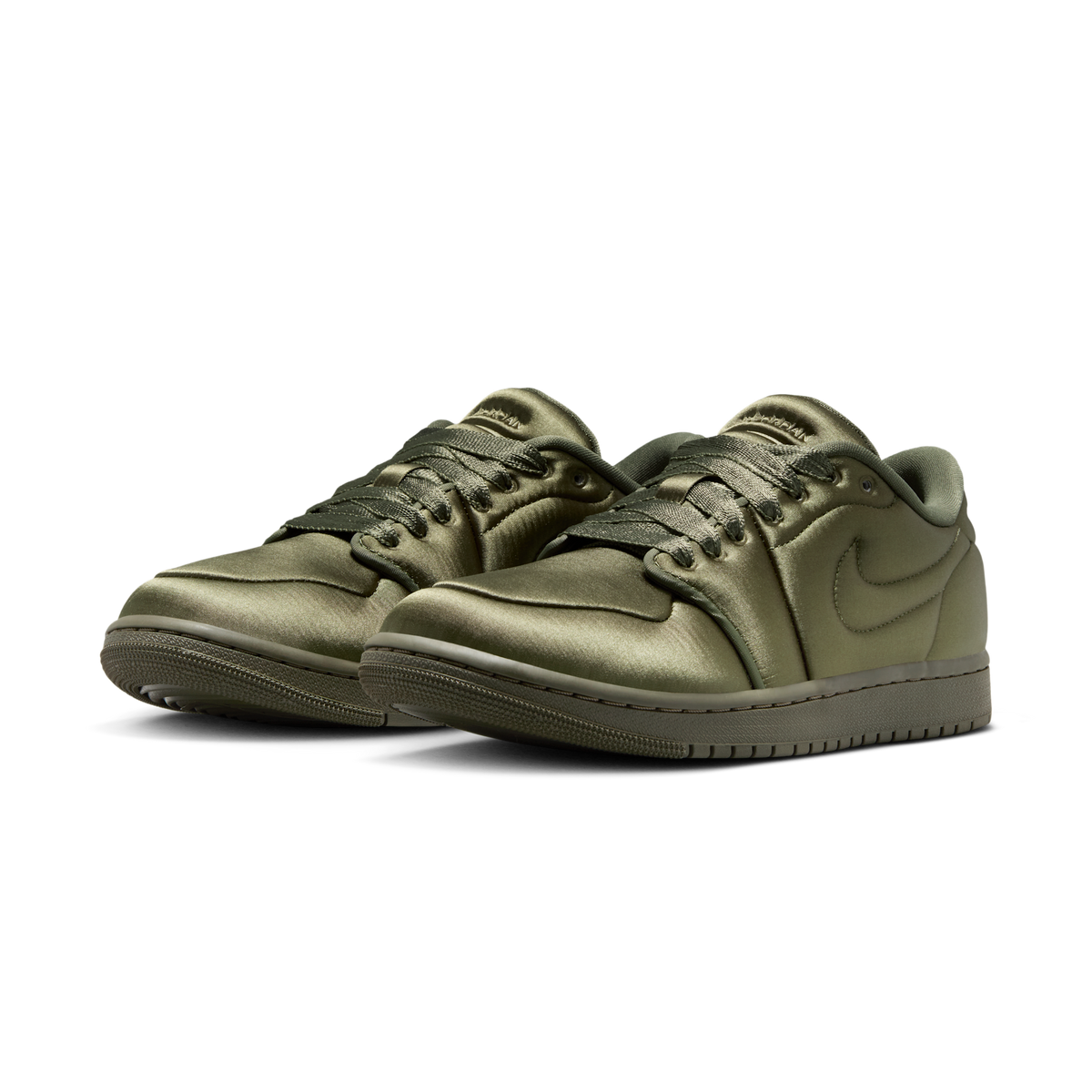 Jordan 1 Low Method of Make Satin Medium Olive (Women's)