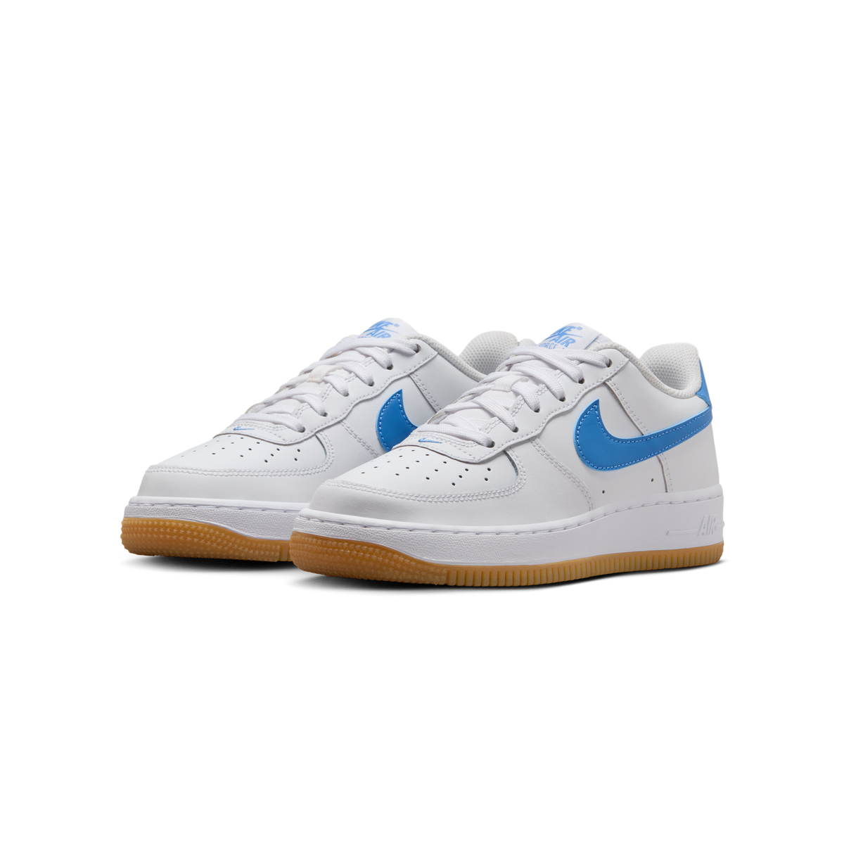 Nike Air Force 1 Low White Gum Light Brown Blue Beyond (GS)