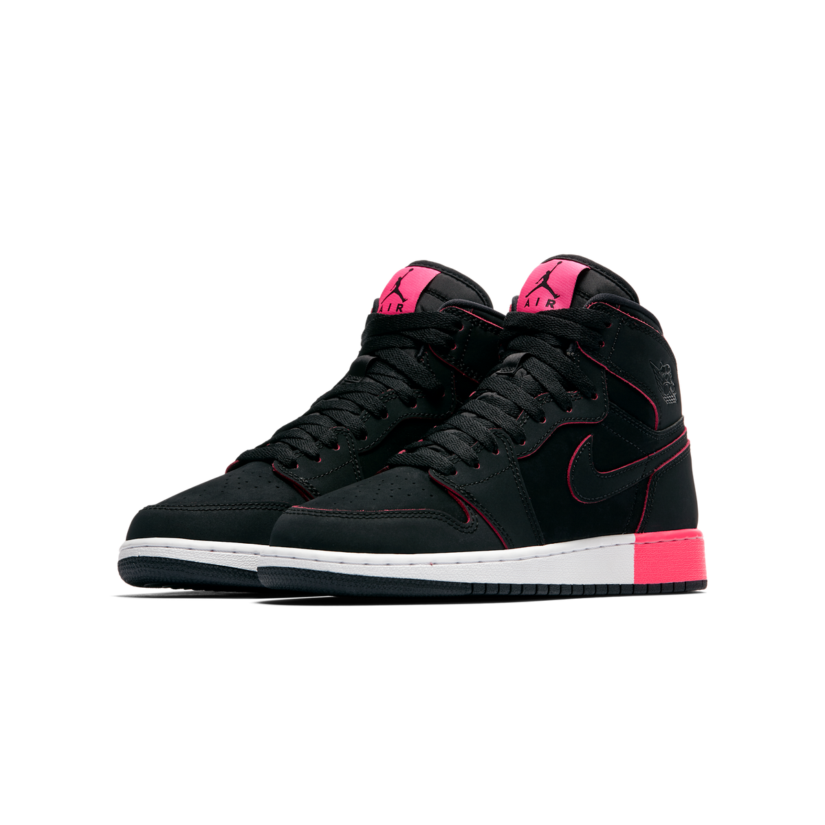 Jordan 1 Retro High Black Hyper Pink White (GS)