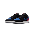 Jordan 1 Low Black True Blue Varsity Red (GS)