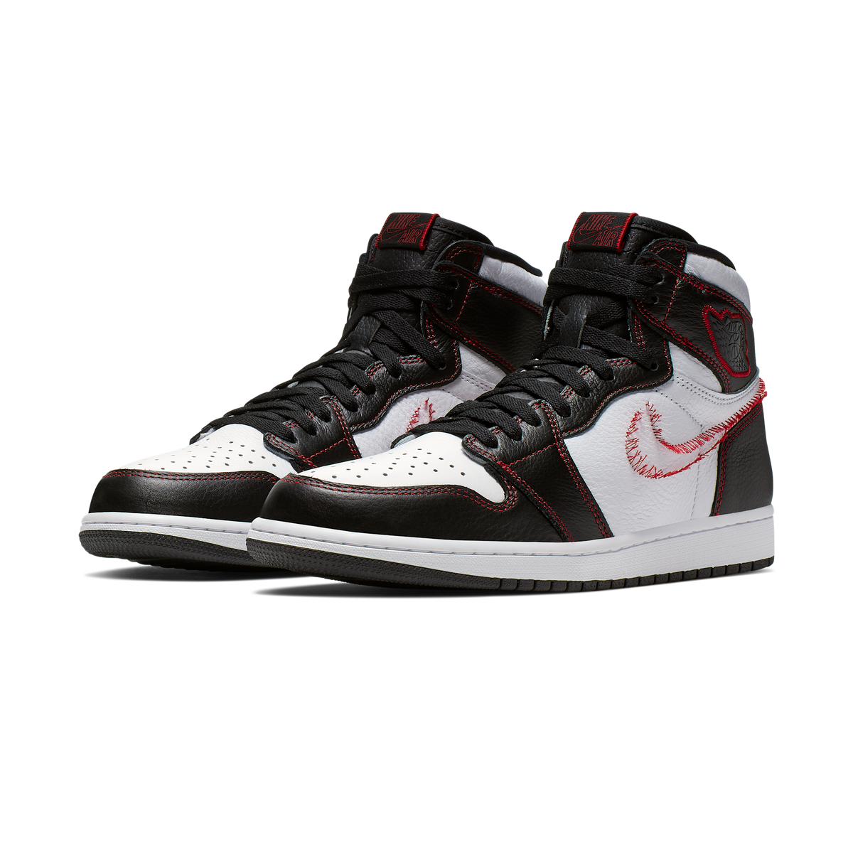 Jordan 1 Retro High Defiant White Black Gym Red