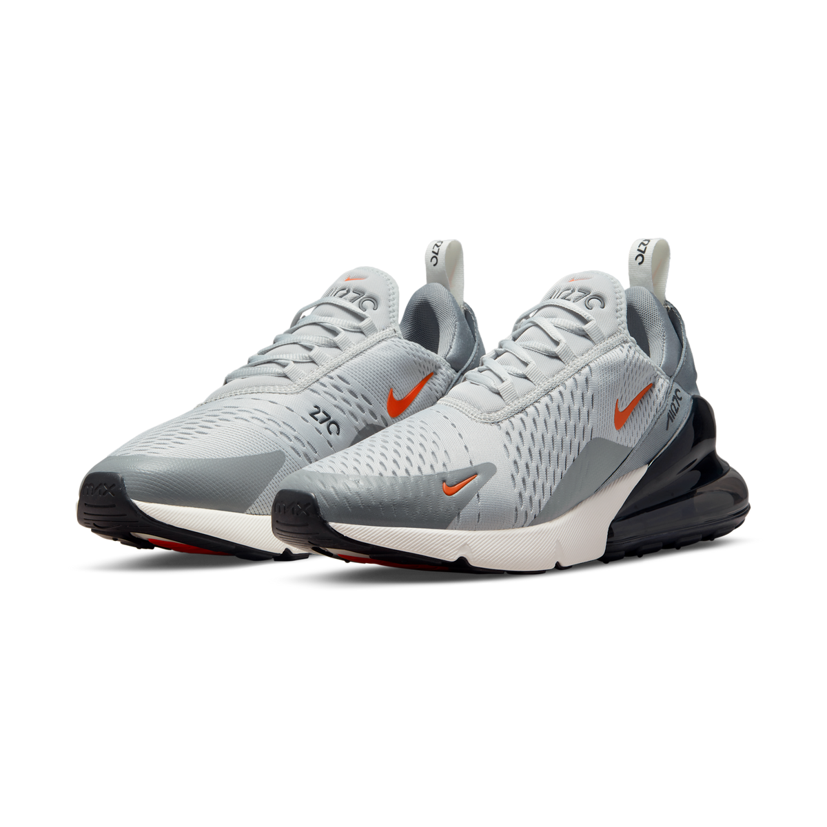 Nike Air Max 270 Grey Fog Team Orange Sail