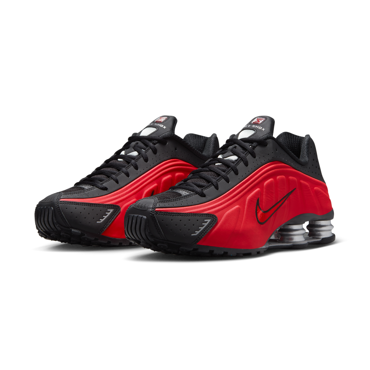 Nike Shox R4 University Red Black Metallic Silver