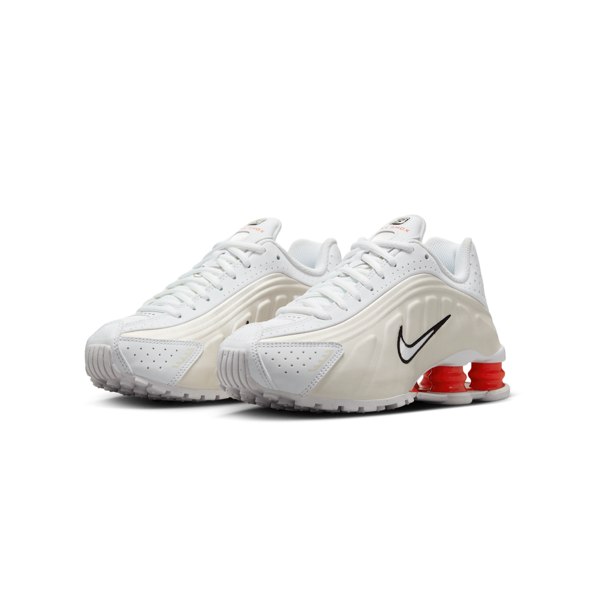 Nike Shox R4 White Phantom Picante Red (GS)