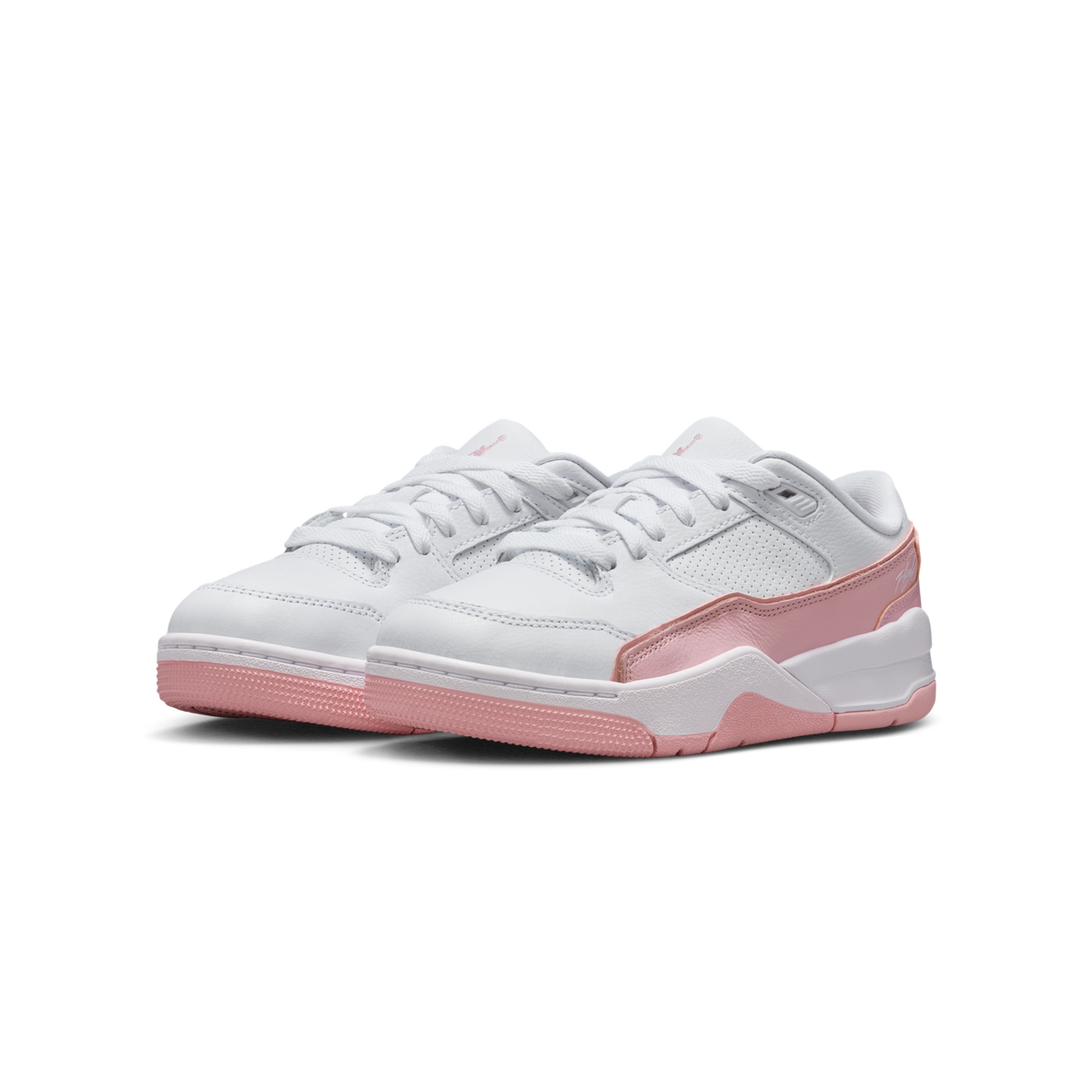 Jordan Flight Court White Medium Soft Pink (GS)
