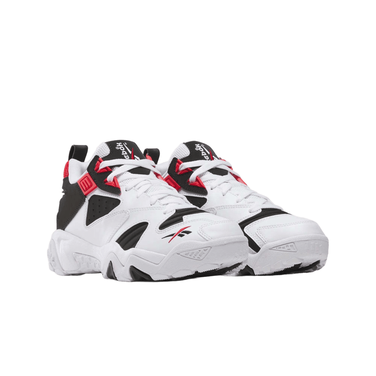 Reebok Brutus Low White Black Vector Red