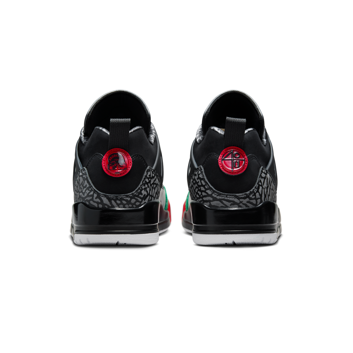 Jordan Spizike Low Black Classic Green White Varsity Red