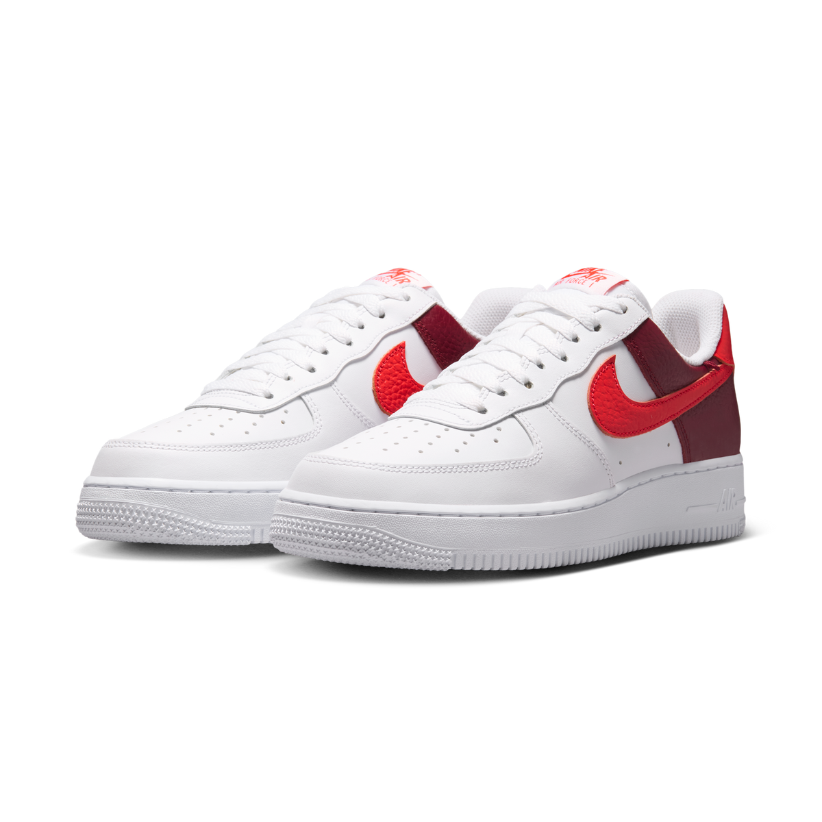 Nike Air Force 1 Low '07 White Light Crimson Gold Charm Bracelet (Women's)