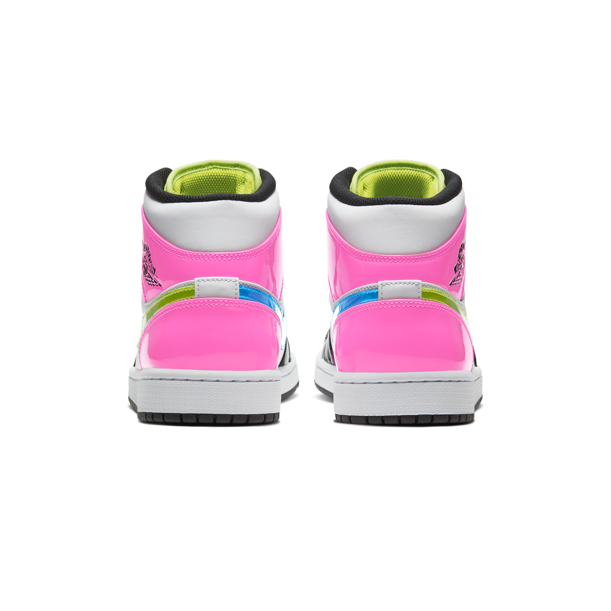 Jordan 1 Mid White Black Cyber Pink