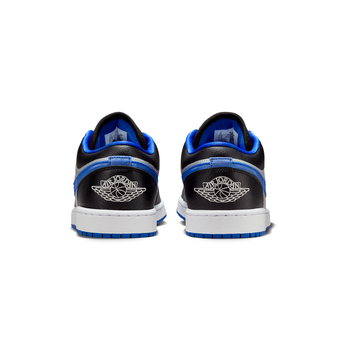 Jordan 1 Low Black Game Royal Metallic Platinum