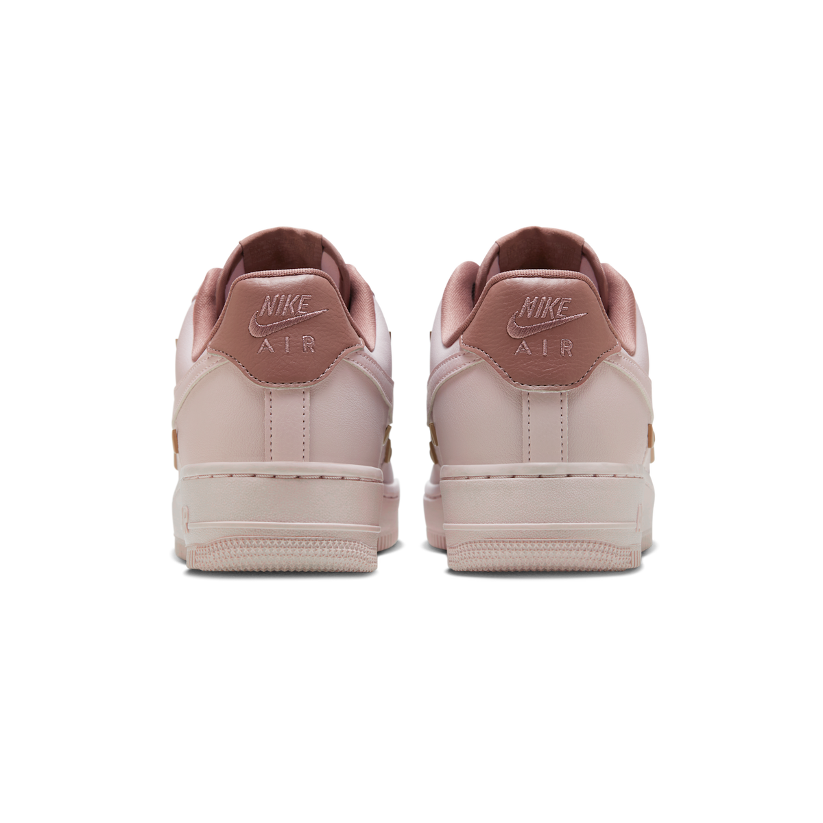 Nike Air Force 1 '07 LX CN Pink Oxford Gold Mini Swooshes (Women's)