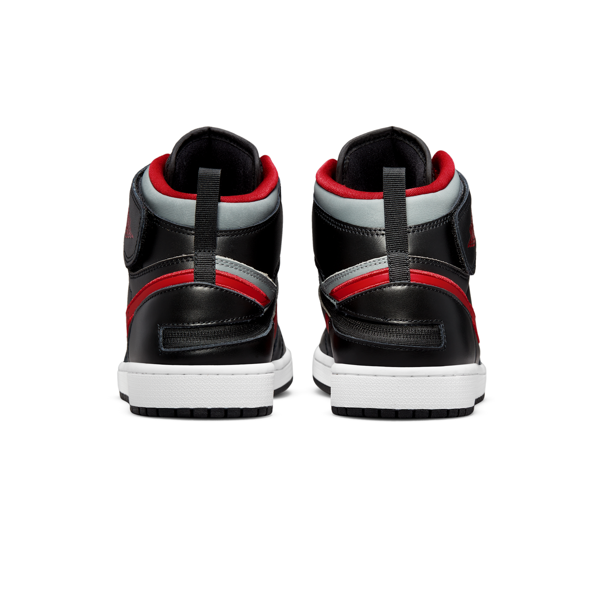 Jordan 1 High FlyEase Black Gym Red Smoke Grey