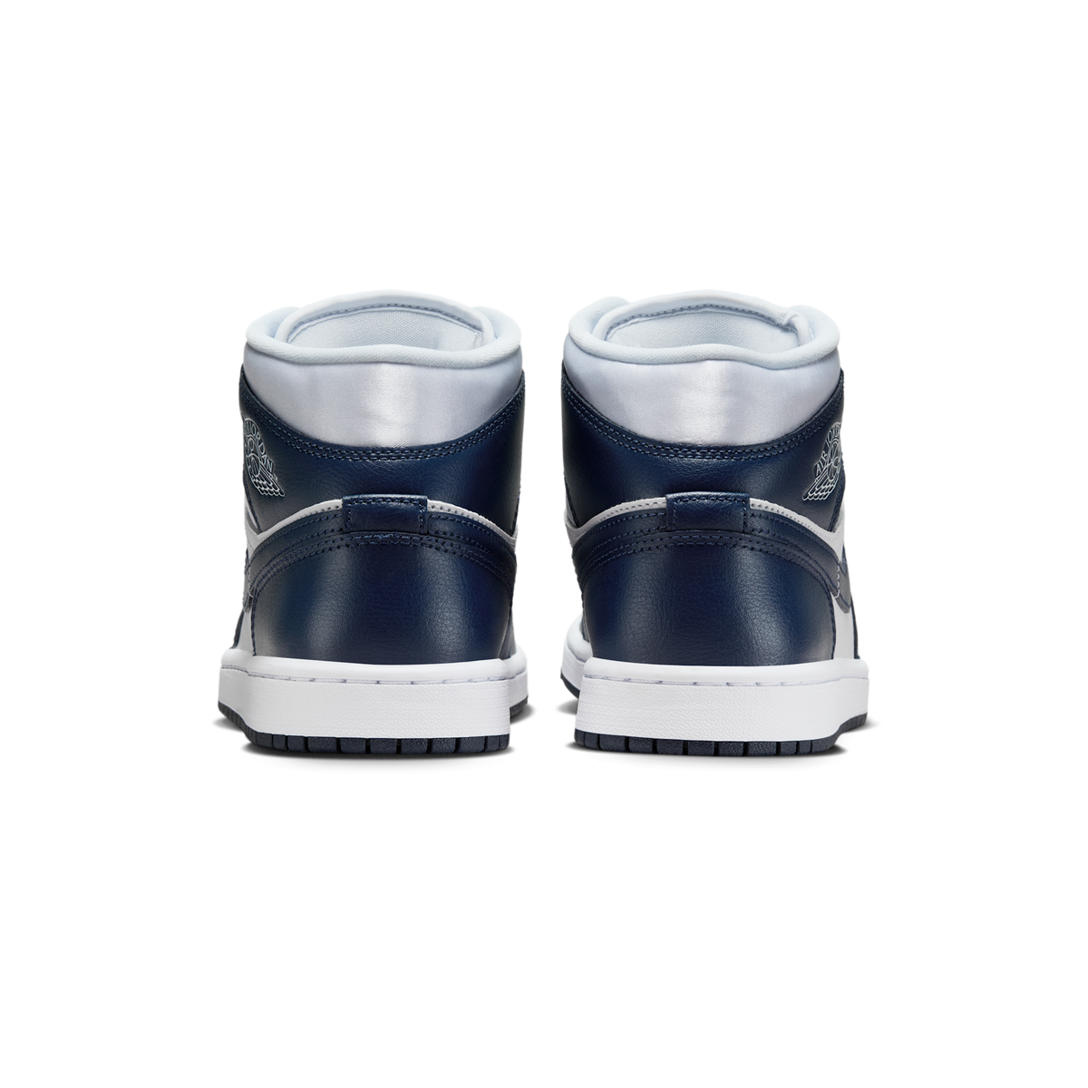 Jordan 1 Mid Football Grey White Midnight Navy (Women's)