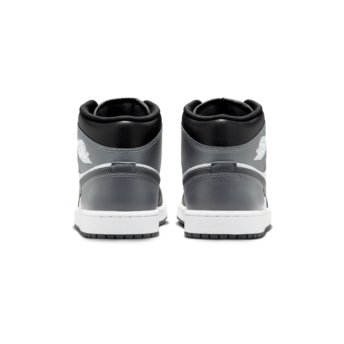 Jordan 1 Mid Black White Iron Grey