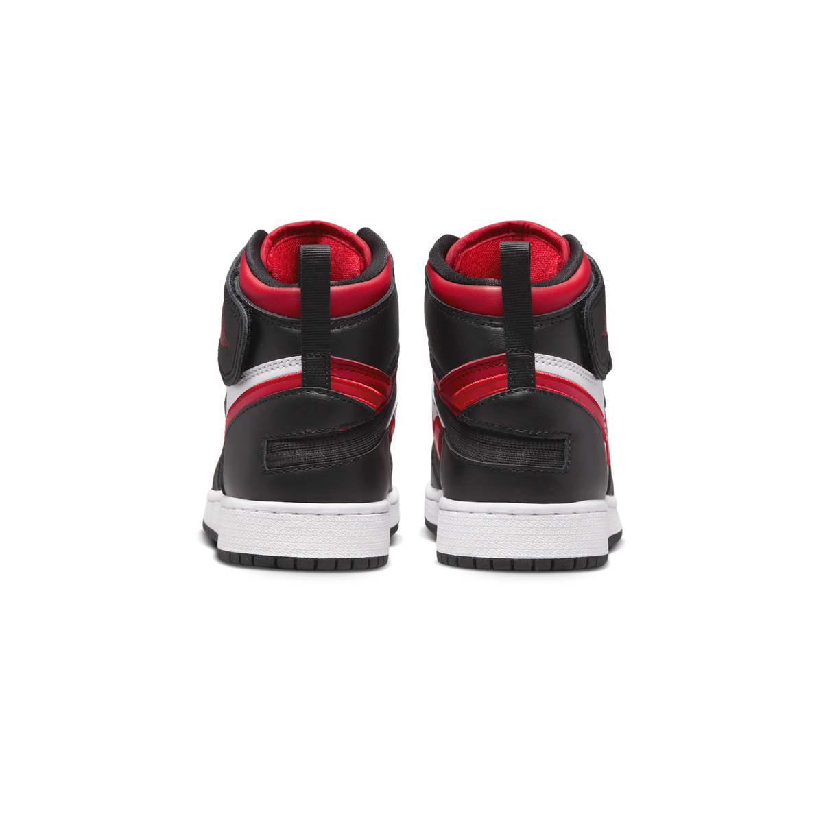 Jordan 1 High FlyEase Black White Fire Red (GS)