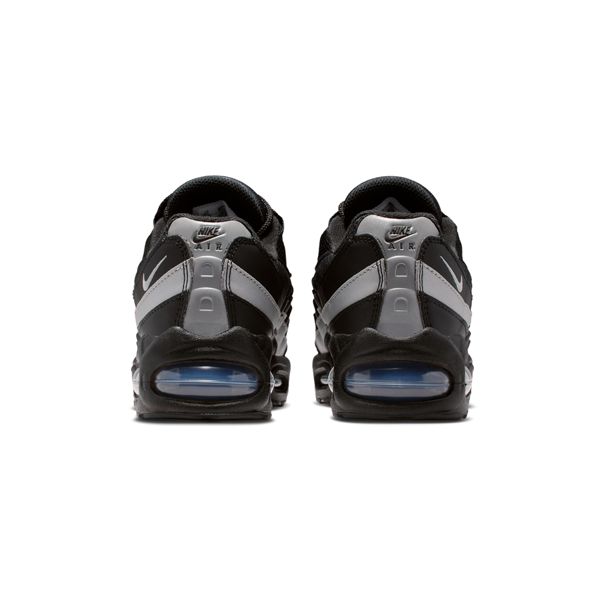 Nike Air Max 95 Black White Metallic Silver (GS)