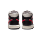 Jordan 1 Mid Black College Grey Gym Red (Women's)