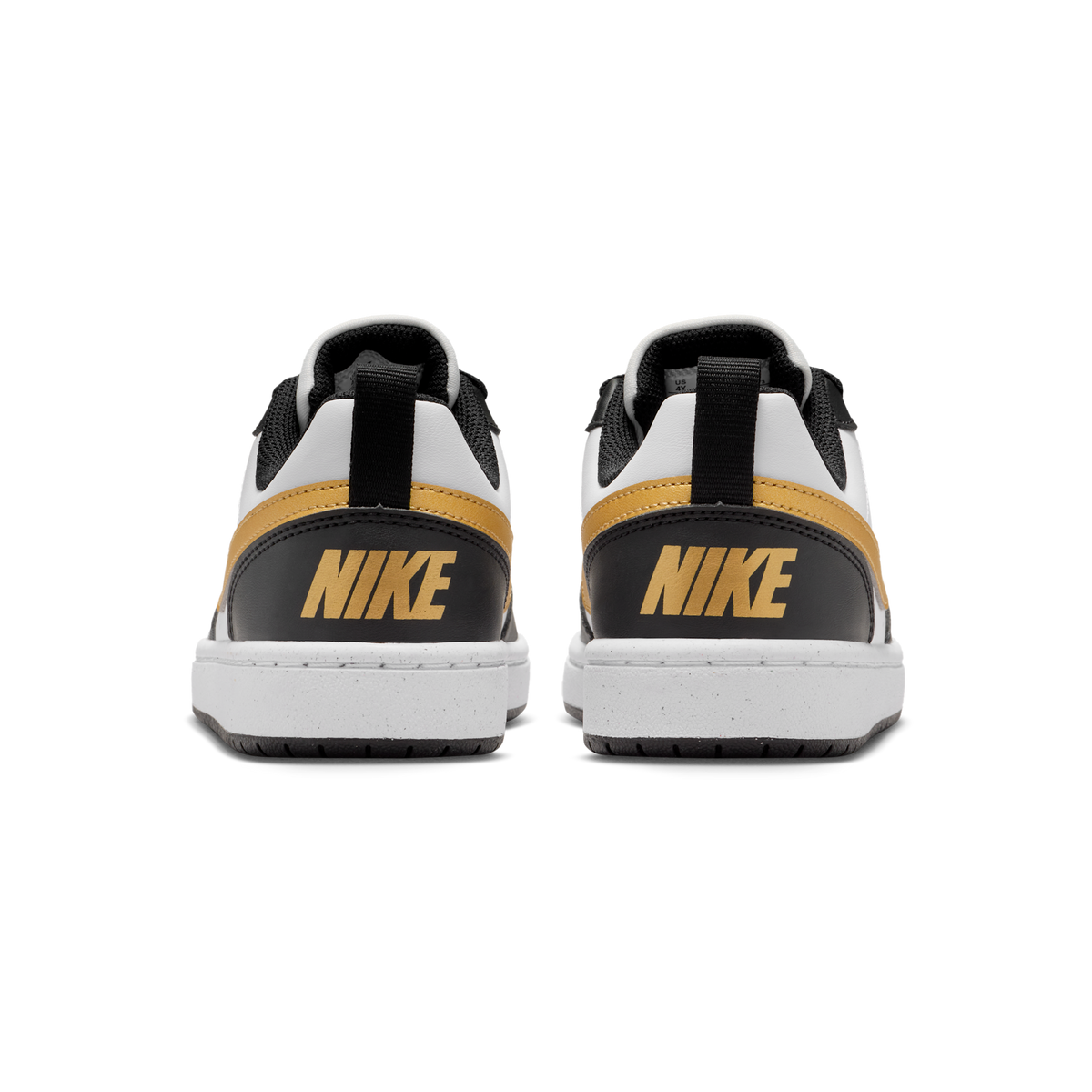 Nike Court Borough Low Recraft Black White Metallic Gold (GS)