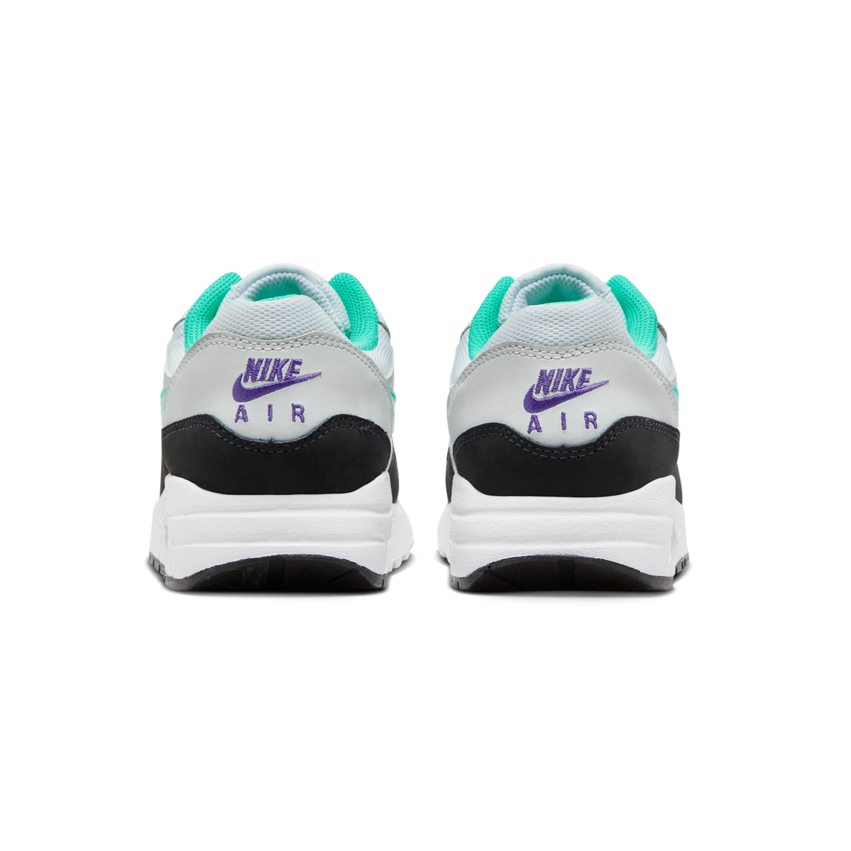 Nike Air Max 1 White Pure Platinum Court Purple Hyper Jade (GS)