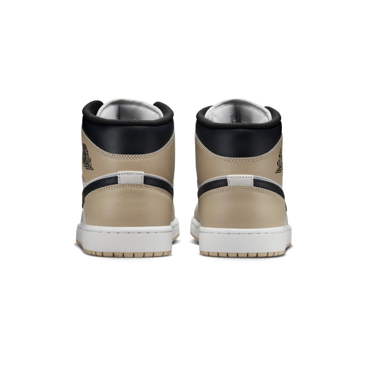 Jordan 1 Mid Summit White Off Noir Rattan
